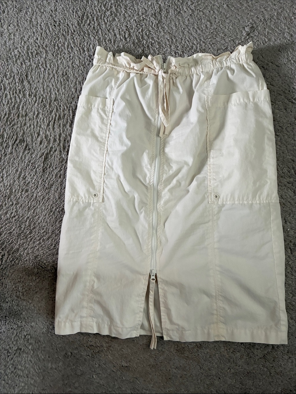 Drawstring midi skirt Size L